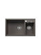 Blanco Metra 9 527304 Drop-In Spüle Links aus Verbundgranulat B86xT50cm Volcano Grey