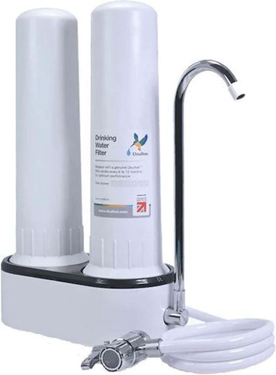 Doulton HCP Duo Water Filtration System Double Countertop with Faucet & Replacement Filter Cleansoft, Doulton Ultracarb 0,5μm 8223550007224