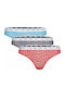 Γυναικεία Slip 3Pack με Δαντέλα Crimson/Twilight/Sky Blue