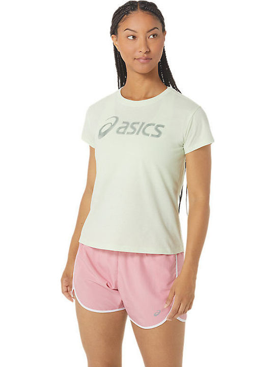 ASICS Big Logo Tee Iii Γυναικείο T-shirt Πράσινο