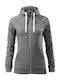 Malfini Women's Hooded Cardigan Gray