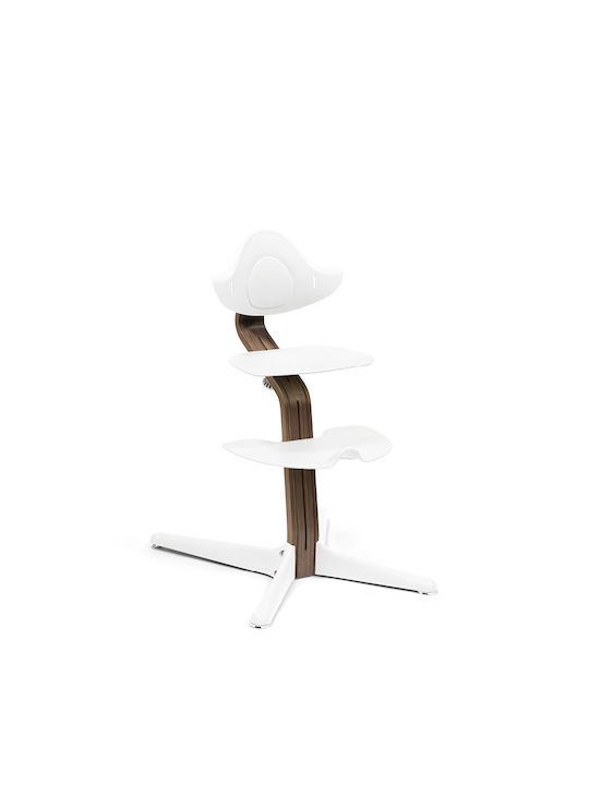 Nomi by Evomove Nomi Highchair & Plastic Seat Walnut White