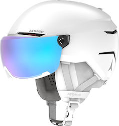 Atomic Savor Visor Stereo Men's Helmet for Ski & Snowboard White Heather