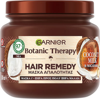 Garnier Botanic Therapy Μάσκα Μαλλιών Coconut Milk & Macadamia για Ενυδάτωση 340ml