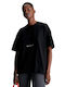 Γυναικείο Oversized T-shirt Μαύρο