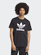 Adidas Adicolor Classics Trefoil T-shirt Bărbătesc cu Mânecă Scurtă Negru