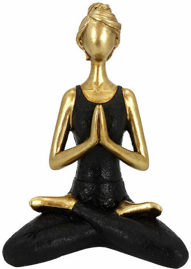 InTheBox Dekorativ Statuette aus Polyresin Vasanta 2 in Gold-Black 13.5x9x19cm 1Stück