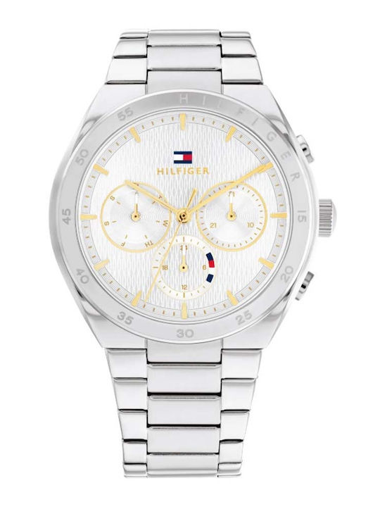 Tommy Hilfiger Carrie Women's Watch Chronograph with Silver Metal Bracelet