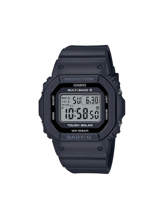 Casio Watch with Black Rubber Strap