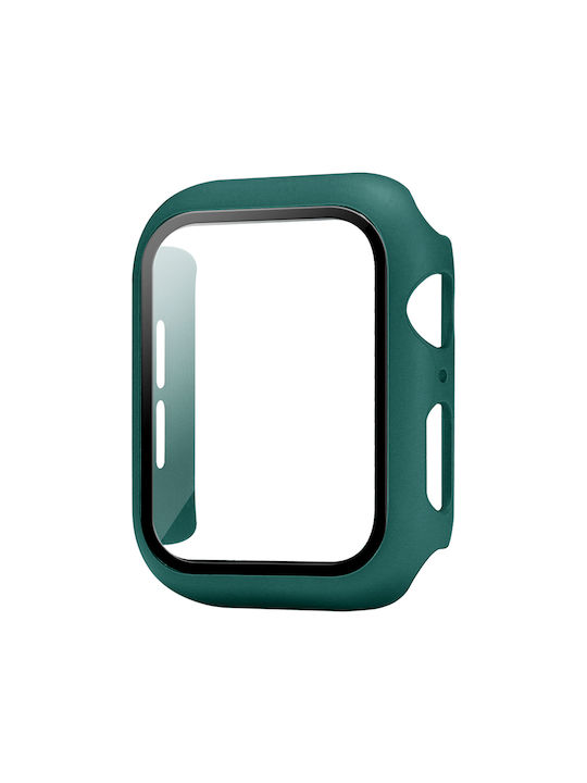 Sonique Plastikhülle mit Glas in Grün Farbe für Apple Watch 38mm