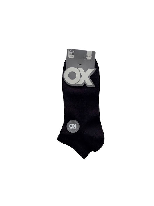 Ανδρική Κάλτσα Λεπτή Κοντή “Reflect yourself” OX-534-0741 ΜΑΥΡΟ BLACK