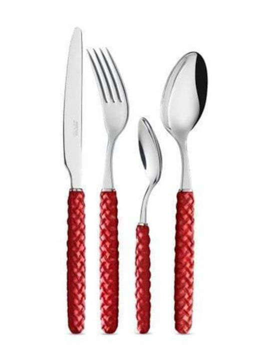 Intreccio Cutlery Set Stainless Brown 24pcs