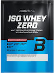 Biotech USA Iso Whey Zero With Glutamine & BCAAs Molkenprotein Ohne Gluten & Laktose mit Geschmack Strawberry 25gr