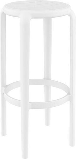 Σκαμπό Μπαρ από Πολυπροπυλένιο Tom 75 36x36x75cm Σκαμπό Μπαρ από Πολυπροπυλένιο Tom 75 36x36x75cm