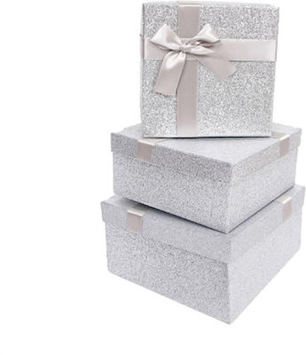 Box for Gift Silver 3pcs