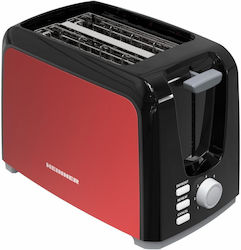Heinner Φρυγανιέρα 2 Θέσεων 750W Κόκκινη