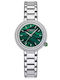 Curren Women's Watch with Silver Leather Strap