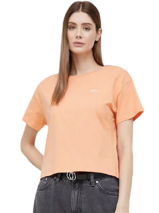 Pepe Jeans Wimani Γυναικείο T-shirt Πορτοκαλί