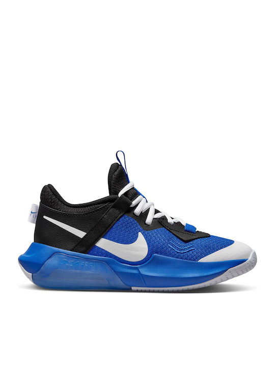 Zoom Crossover Kinder Sportschuhe Basketball mit Schnürsenkeln Blau