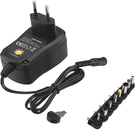 Minwa PSVS-1000 Universelles Netzadapter Einstellbare Spannung 3 bis 12V 1A mit Leistung 12W mit 8 Steckern