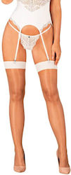 Obsessive S814 Stockings White