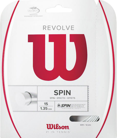 Wilson Revolve Tennis-Saiten Weiß 12.2m, Ø1.35mm