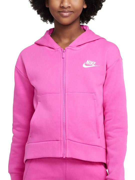 Nike Athletic Kids Sweatshirt Cardigan Cotton w...