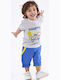 Kids' Set with Shorts Summer 2pcs Gray
