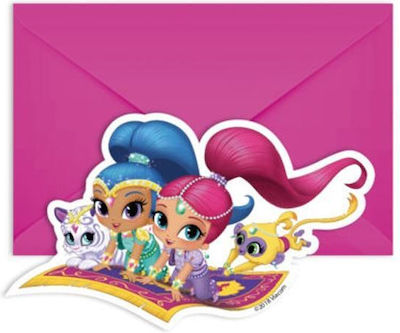 Procos Invitations Nickelodeon Shimmer And Shine 6pcs 89962