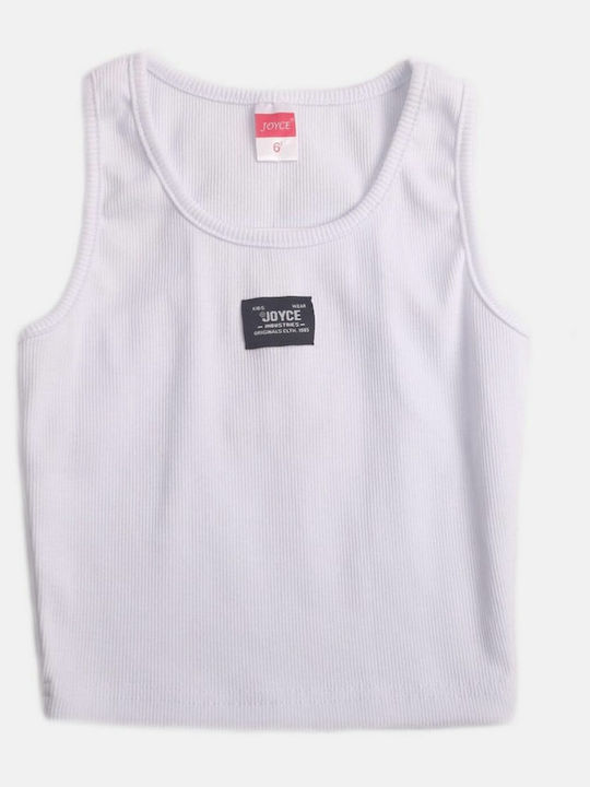 Joyce Kids' Shirt Sleeveless White