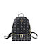 La tour Eiffel Leder Damen Tasche Rucksack Schwarz