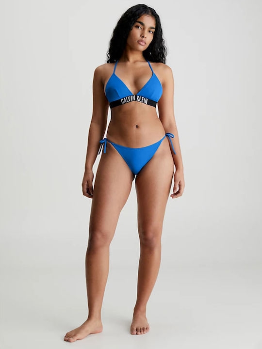 Bikini Slip with Ties Blue