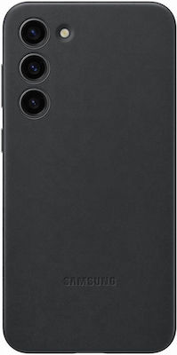 Samsung Leather Cover Back Cover Δερμάτινο Μαύρο (Galaxy S23+)