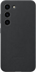 Samsung Leather Case Back Cover Δερμάτινο Μαύρο (Galaxy S23)