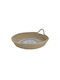 Inart Decorative Basket Fabric with Handles Brown Blue 26x26x7cm