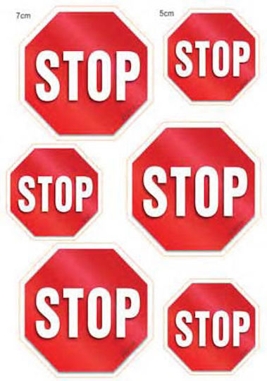 Nakas Concept Road Sign 6x5-7cm STOP
