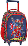 Must Avengers Assemble Σχολική Τσάντα Τρόλεϊ Δημοτικού Πολύχρωμη