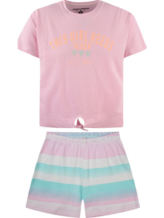 Energiers Kids' Pajamas Summer Pink