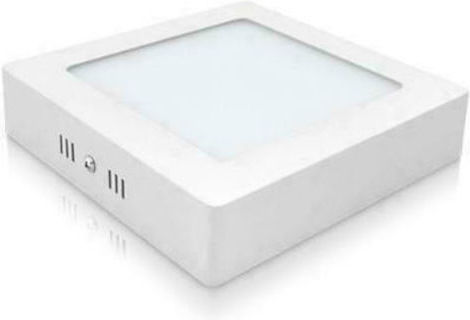 Fos me Квадрат На открито LED Панел 24W с Студено бяло Светлина 6500К 30x30см.