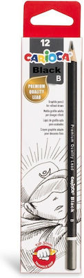 Carioca Pencil B Black 12pcs