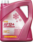 Mannol Αντιψυκτικό Παραφλού Ψυγείου Αυτοκινήτου G12+ -40°C Κόκκινο Χρώμα 5lt