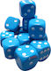 Chessex D6 Dice Light Blue / White