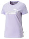 Puma Essentials Women's Athletic T-shirt Lilacc