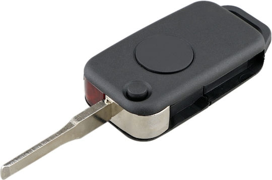 Foldable Car Key Shell with Blade with 1 Button for Mercedes Benz
