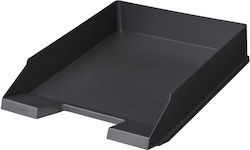 Herlitz Tăvi De Arhivare Transparente Din Plastic Ablagekorb A4-C4 Antracit Negru