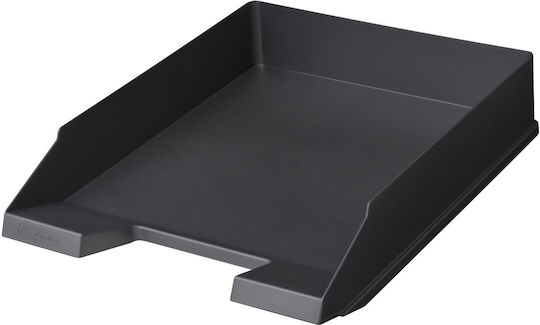 Herlitz Transparent Tavă pentru Documente Plastic Ablagekorb A4-C4 Antracit Negru
