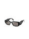 Prada Women's Sunglasses with Black Plastic Frame and Gray Lens PR17WS 1AB07Z