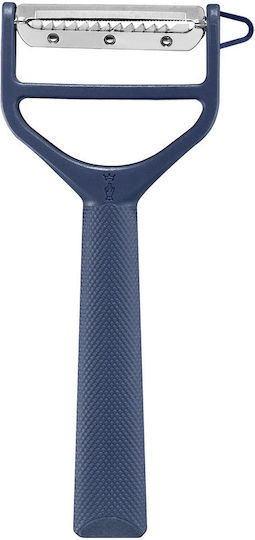 Opinel T-Duo Fruit & Vegetable Peeler/Cleaner with Blade Julienne made of Plastic Blue