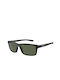 Arnette Men's Sunglasses with Black Metal Frame and Green Polarized Lens AN4322 27589A