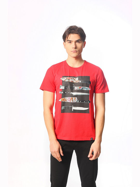 Paco & Co Men's Short Sleeve T-shirt Red